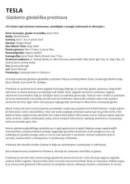 Tesla glasbeno gledališka predstava_predstavitev